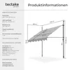 tectake® Klemmmarkise mit Handkurbel einfache Montage Produktbild-Vorschau 5