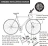 Bezdrôtový bezdrôtový počítač na bicykli, inverzný LCD Náhľad obrázku produktu 8