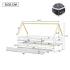 Merax Kinderbett 90x200cm Ausziehbett mit Rausfallschutz Produktbild-Vorschau 10
