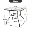 Gartentisch mit Tischplatte aus gehärtetem Glas, Schwarz Produktbild-Vorschau 5