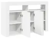 vidaXL Sideboard Blanc 116 x 30 x 75 cm Bois composite Voir les images du produit 6