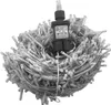 A coiled string of LED lights with a black power adapter in the center. Produktbild-Vorschau