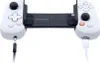 A white mobile gaming controller for iPhone, with a black connecting piece in the middle. Anteprima dell’immagine prodotto