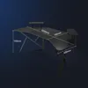 A gaming desk with dimensions indicated by white lines and text. Produktbild-Vorschau