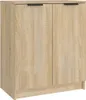 vidaXL Botník Sonoma dub 59x35x70 cm odvodený výrobok z Náhľad obrázku produktu 1