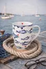 Clayre & Eef Tasse 350 ml Weiß Blau Porzellan Fische Produktbild-Vorschau 5