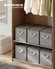 SONGMICS úložné boxy se víkem, skládací, sada 3 kusů, 50 x Náhled obrázku produktu 2