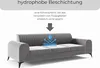 LIKMA Ekrü 3 Sitzer Samt Sofa Elsa 234x77x93 cm 3-er Produktbild-Vorschau 5