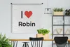 MuchoWow® Wandteppich Wandbehang Ich liebe - Robin - Girl Produktbild-Vorschau 2