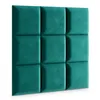 A grid of teal upholstered wall panels. Anteprima dell’immagine prodotto