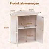 COSTWAY Narożny pojemnik na chleb do blatu kuchennego, Podgląd zdjęcia produktu 3