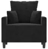 vidaXL Sessel Schwarz 60 cm Samt Produktbild-Vorschau 3