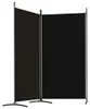 vidaXL 2-dílné paravány Black 175x180 cm Fabric Náhled obrázku produktu 4