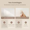 EMKE Miroir de salle de bain LED avec grossissement 3x Voir les images du produit 4