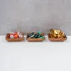3er Set Snackteller Klein 10x10cm Akazienholz Teller Natur Produktbild-Vorschau 6
