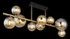 Globo Lighting stropní svítidlo kovové černé matné, 9x G9 Náhled obrázku produktu 15