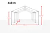 TOOLPORT Tente de réception 4x8 m pavillon Blanc bâche PE Voir les images du produit 5