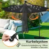 LARS360 3,5m LED Sonnenschirm Ampelschirm Solar Produktbild-Vorschau 5