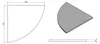 Sapho Eckablage, Quadrant 200x200x8mm, Klarglas Produktbild-Vorschau 2