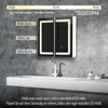 MIADOMODO Zrcadlová skříňka s LED osvětlením, 65 x 65 cm Náhled obrázku produktu 2
