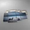 Bild auf Leinwand - Leinwandbild - 4 Teile - Wellenbrecher Produktbild-Vorschau 2
