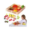 Tooky Toy Obstkiste aus Holz mit Schnittobst, 21-teilig Produktbild-Vorschau 2