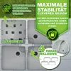 tillvex® Supporto per ombrellone grigio 90 litri / 120 kg - Anteprima dell’immagine prodotto 5