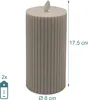 Set di 4 candele LED Relaxdays, A x P: 17,5 x 8 cm, fiamma Anteprima dell’immagine prodotto 4