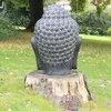 Buddha Kopf Head Steinfigur Skulptur Stein Lavasand Bali Produktbild-Vorschau 4
