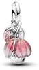 Pandora Charm-hanger voor dames, bloemmotief, sterling Productafbeelding-voorbeeld 1