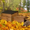 dobar Igelhaus mit schwarzem Bitumendach und Rattenklappe Produktbild-Vorschau 2