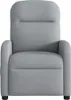 vidaXL Fauteuil relax gris clair Tissu Voir les images du produit 3