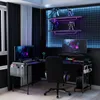 Gaming Schreibtisch PC Tisch Computer-Bürotisch in Schwarz Produktbild-Vorschau 3