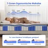 Hiazurm Matratze 180x200 cm, Höhe 25cm,7-Zonen Produktbild-Vorschau 2