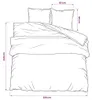 vidaXL Komplet pościeli biało-brązowy 220x240 cm bawełna Podgląd zdjęcia produktu 6