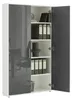 Büromöbel-Set TABOR PRO 6 in weiß / anthrazit Hochglanz, Produktbild-Vorschau 5