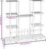 vidaXL Stojak na kwiaty z kółkami 94,5x24,5x91,5 cm czarny Podgląd zdjęcia produktu 7