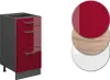 Küchenunterschrank Vicco R-Line Rot Hochglanz 40 cm mit Produktbild-Vorschau 5