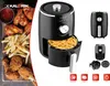A collage of an air fryer and food, with icons representing features. Podgląd zdjęcia produktu