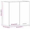 vidaXL Hängeschrank Lyon Schwarz Eichen-Optik 60 x 31 x 60 Produktbild-Vorschau 7