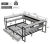 Divano letto Flieks con struttura in metallo 140x200 cm con Anteprima dell’immagine prodotto 3