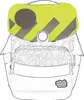 School-Mood accessori per lo zaino Timeless NeonCap Yellow Anteprima dell’immagine prodotto 4