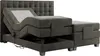 A dark gray adjustable bed frame with a headboard, shown from a side-diagonal angle. Produktbild-Vorschau