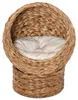 PawHut Rattan Katzenkorb Katzenhöhle Katzenbett mit Kissen Produktbild-Vorschau 7