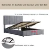 Boxspringbed 140 x 200 met fluwele bekleding, hydraulisch – Productafbeelding-voorbeeld 9