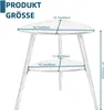 EUGAD Beistelltisch, Nachttisch, Holzbeinen, aus MDF, Grau, Produktbild-Vorschau 7