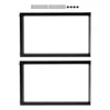 Two black metal table legs are shown against a white background. Podgląd zdjęcia produktu