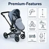 Bayer Chic 2000 Kombi-Puppenwagen "MIKA" - Farbe: Jeans Produktbild-Vorschau 22