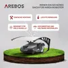 AREBOS Mähroboter Garage 102x79x46 cm | Rasenroboter Produktbild-Vorschau 2