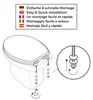 Sanfino® Premium WC Sitz "Waterdrop" hochwertiger Produktbild-Vorschau 6